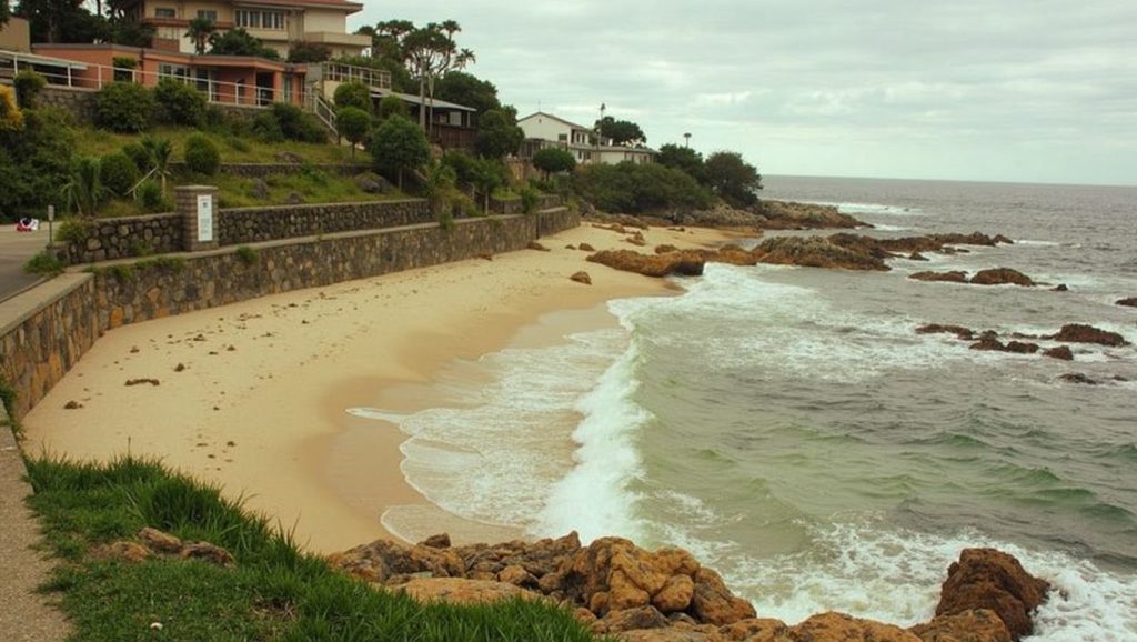 Aguas de Praia da Buraca en Vigo (Pontevedra)