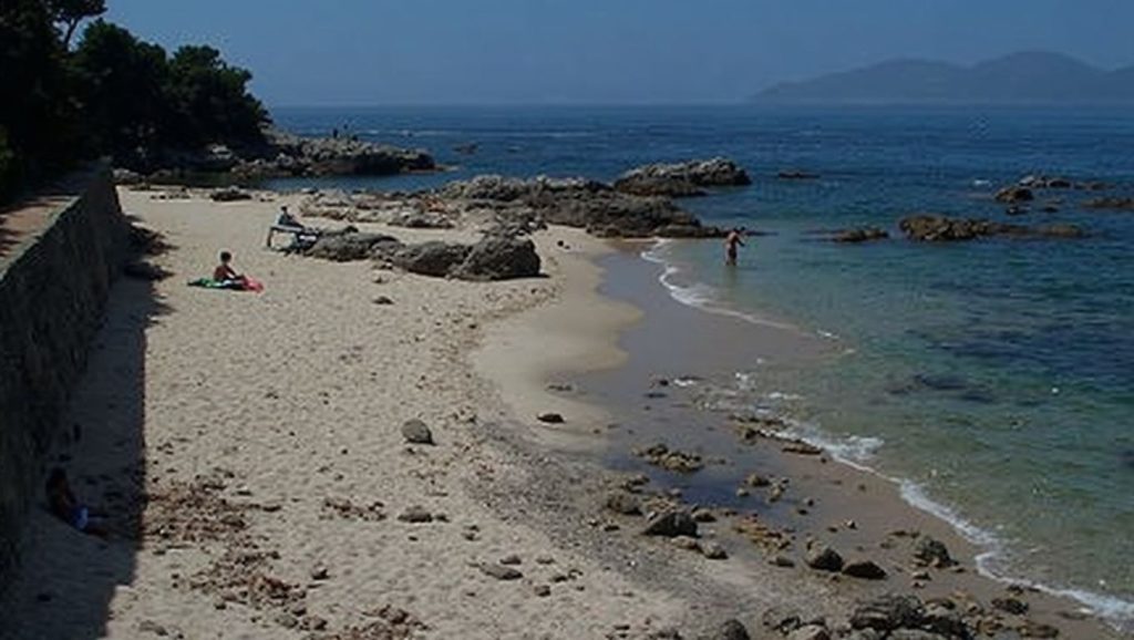 Entorno natural de Praia da Buraca en Pontevedra