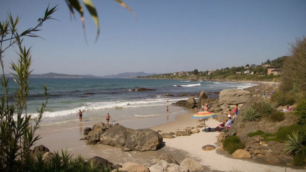 Aguas de Praia da Cansadoura en Nigrán (Pontevedra)
