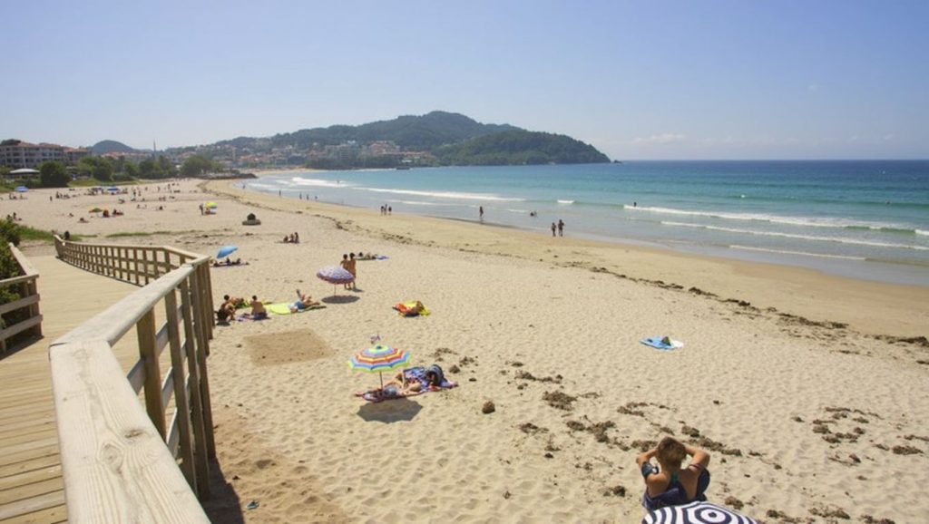 Entorno natural de Praia da Cansadoura en Pontevedra