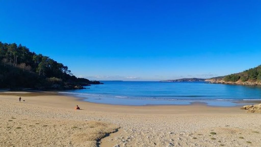 Entorno natural de Praia da Canteira de Marracoi en A Coruña