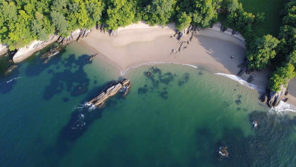 Entorno natural de Praia da Ciscada en A Coruña