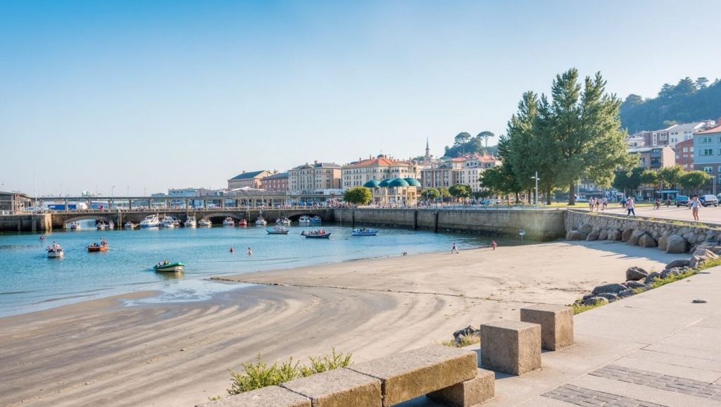 Praia da Cova da Lontra en Cangas de Morrazo (Pontevedra)