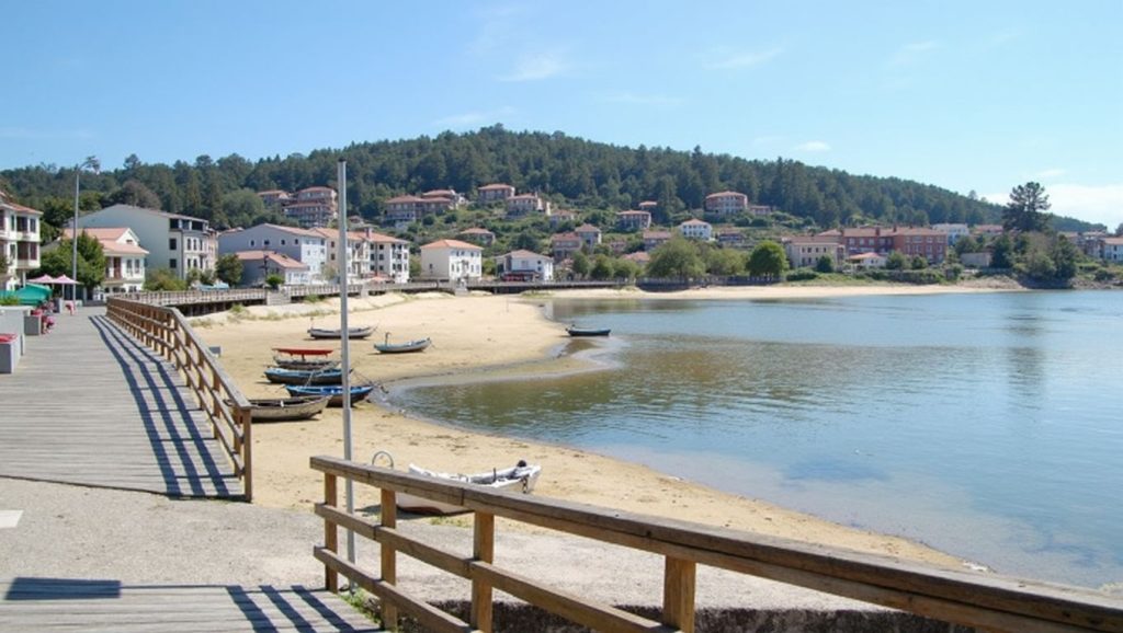 Entorno natural de Praia da Cova de Balea en Pontevedra