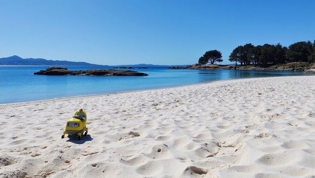 Panorámica de Praia da Cruz do Carreirón, Pontevedra