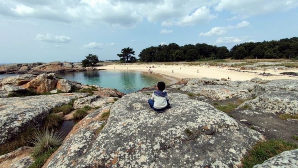 Aguas de Praia da Cruz do Carreirón en A Illa de Arousa (Pontevedra)
