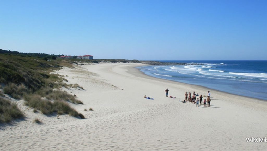 Panorámica de Praia da Duna do Caldeirão, Pontevedra