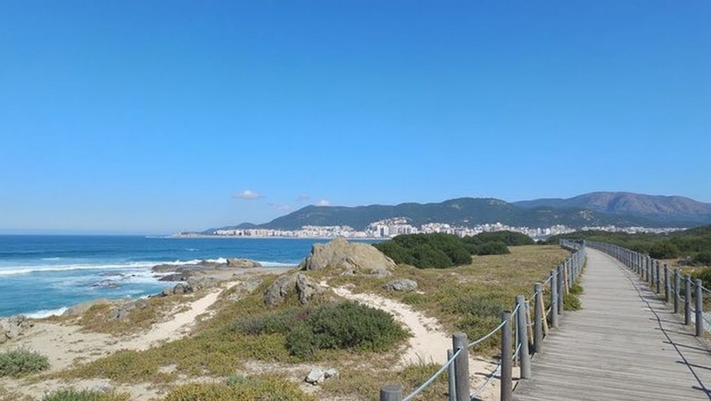 Dunas y playa de Praia da Duna do Caldeirão en Caminha, Pontevedra