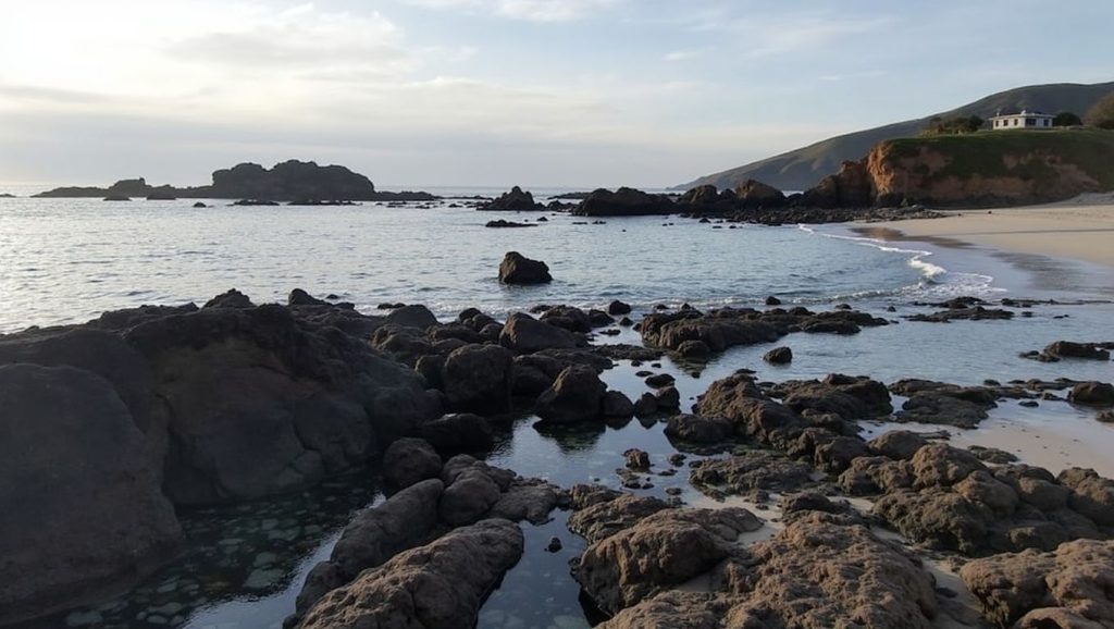 Panorámica de Praia da Fragata, A Coruña