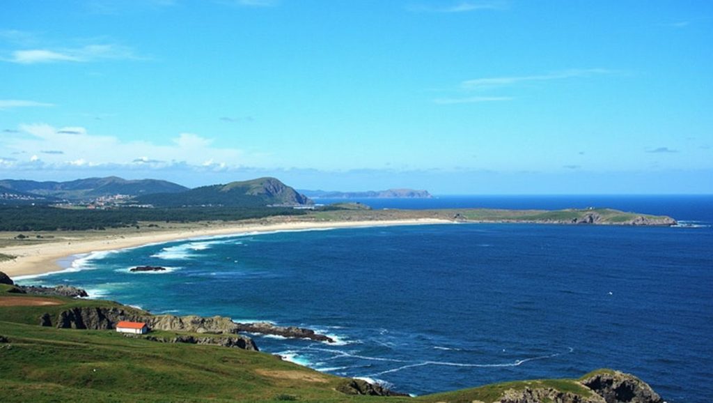 Panorámica de Praia da Frouxeira, A Coruña