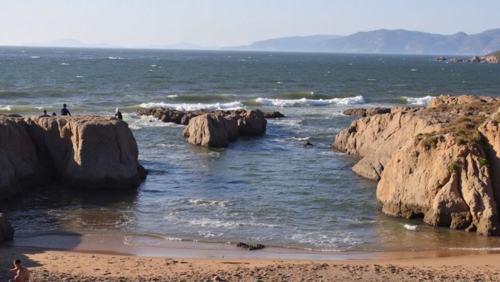 Aguas de Praia da Furna en Ponteceso (A Coruña)