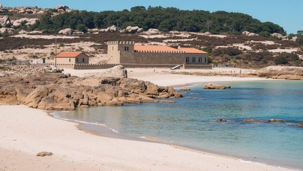 Panorámica de Praia da Galera ou do Almacén, Pontevedra