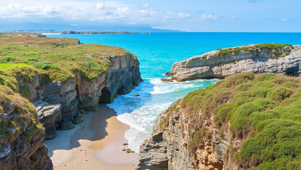Panorámica de Praia da Garroteira, A Coruña