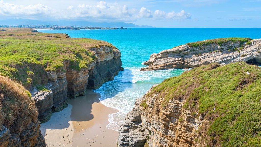 Panorámica de Praia da Graña, A Coruña