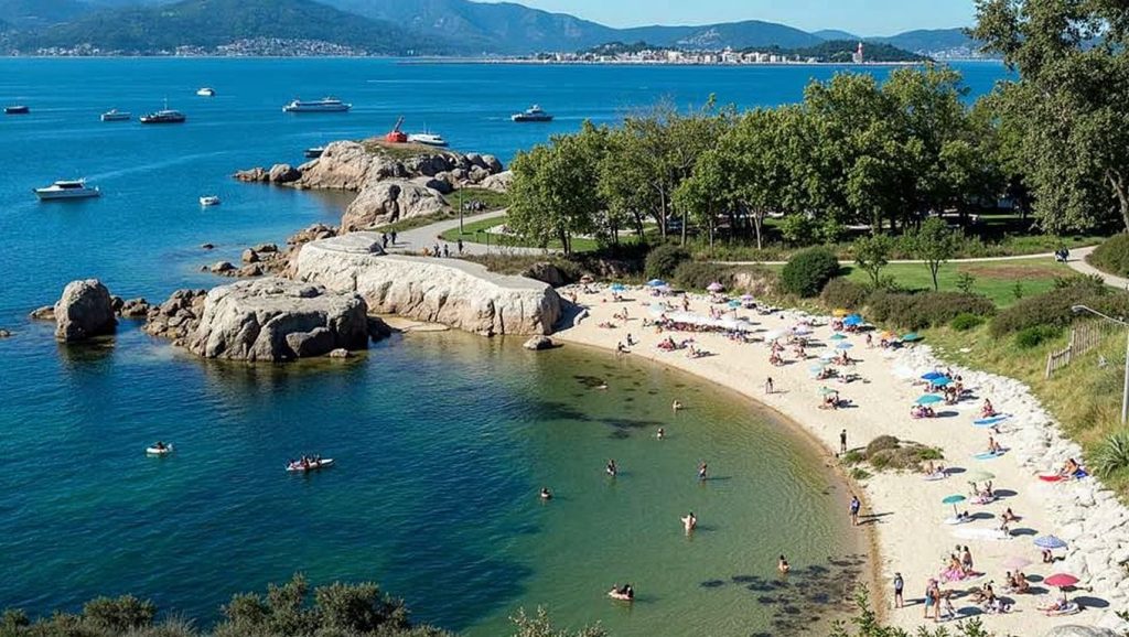 Horizonte desde Praia da Illa, Galicia, A Coruña