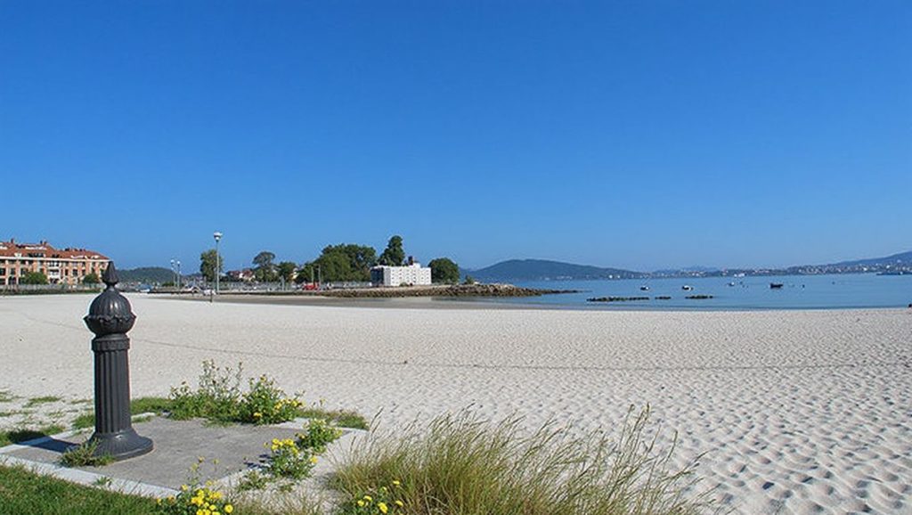 Praia da Ladeira en Baiona (Pontevedra)