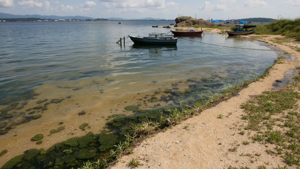 Playa da Ladeira do Chazo desde la arena, Galicia, A Coruña