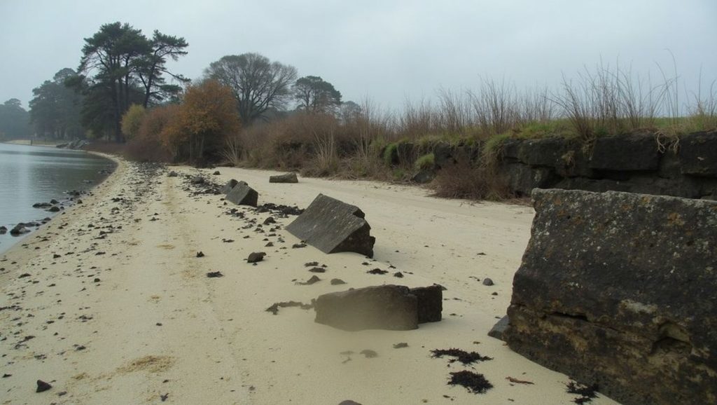 Vista amplia de Praia da Ladeira do Chazo en Galicia, A Coruña