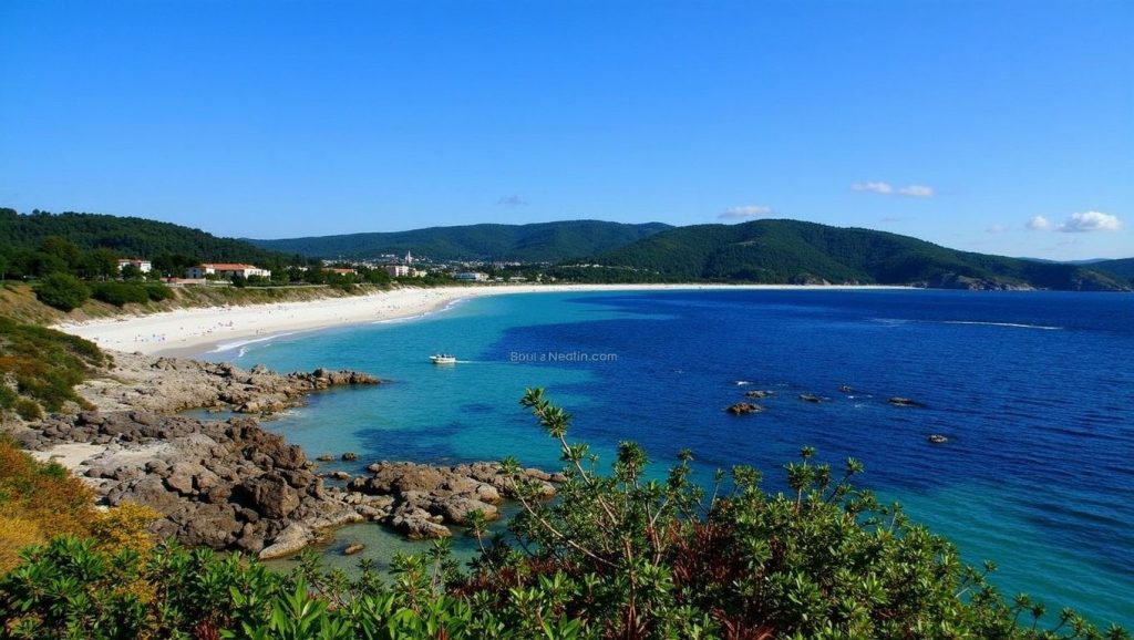 Aguas de Praia da Lagosteira en Fisterra (A Coruña)