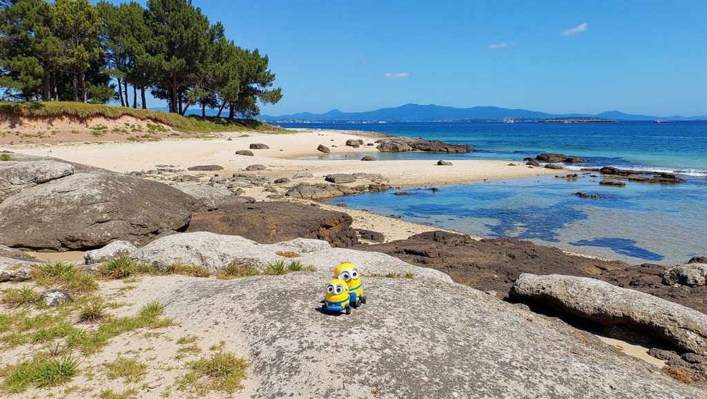 Aguas de Praia da Lameira en A Illa de Arousa (Pontevedra)