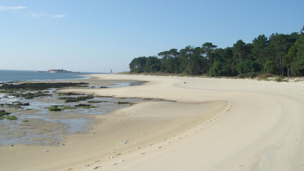 Entorno natural de Praia da Lamiña en Pontevedra