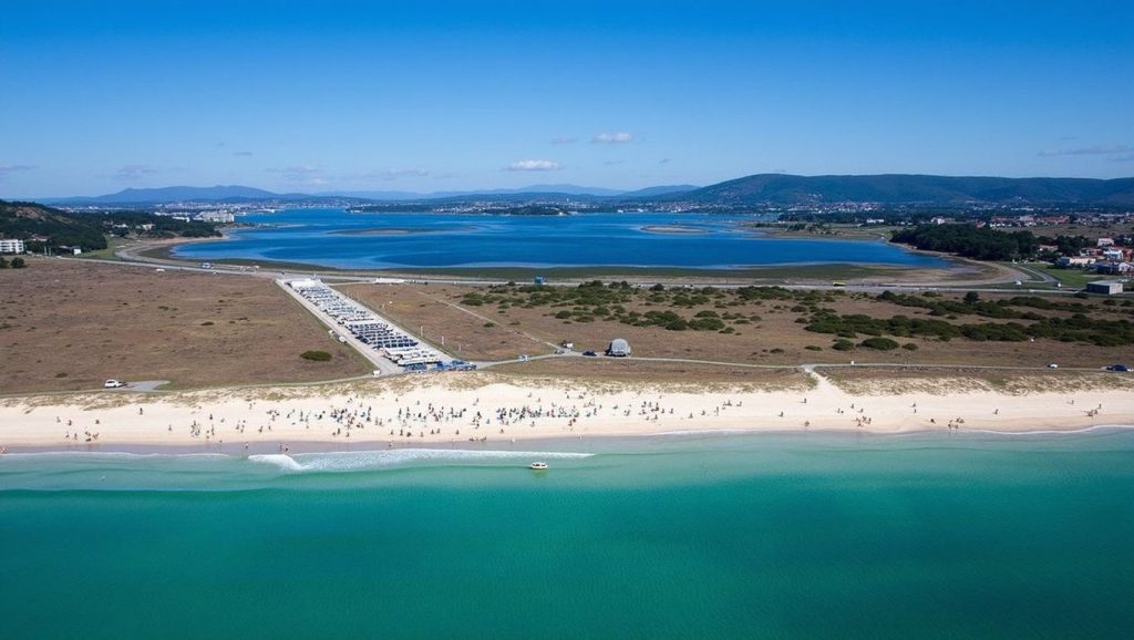 Entorno natural de Praia da Lanzada en Pontevedra