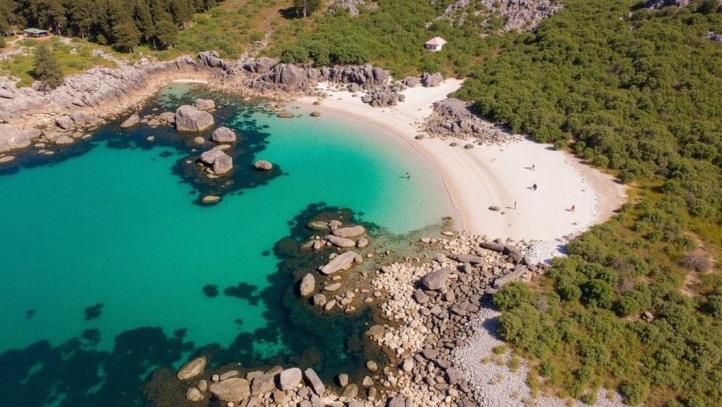 Entorno natural de Praia da Laxe dos Picos en Pontevedra
