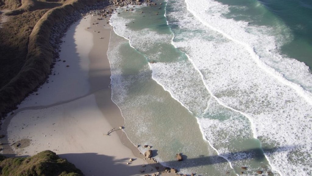 Ría y costa de Praia da Limosa en Cervo, Lugo