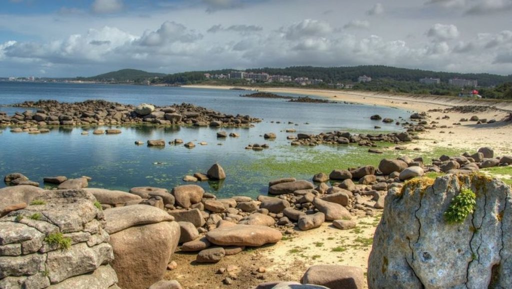 Praia da Mexiloeira en O Grove (Pontevedra)