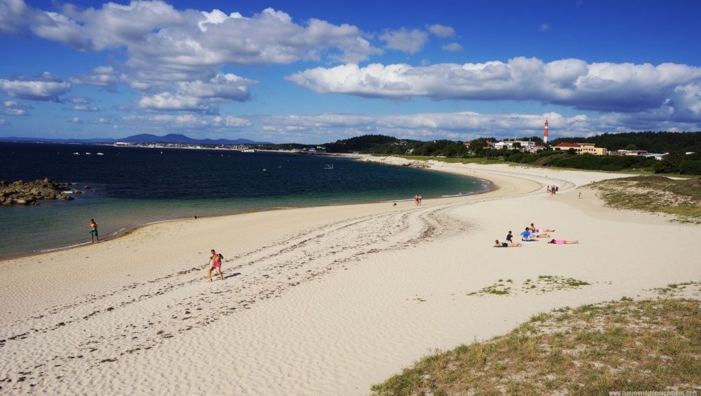 Panorámica de Praia da Mexiloeira, Pontevedra