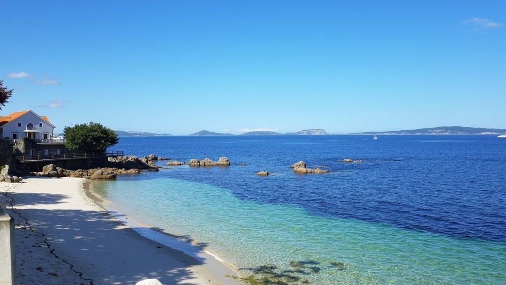 Aguas de Praia da Mourisca en Vigo (Pontevedra)