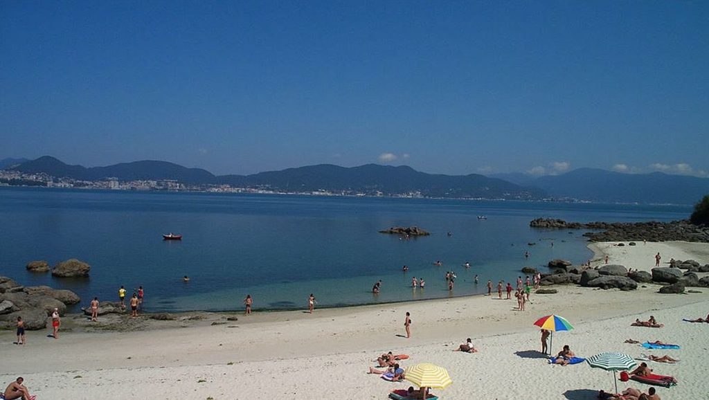 Entorno natural de Praia da Mourisca en Pontevedra