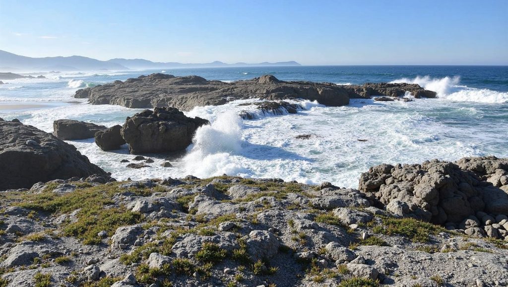 Aguas de Praia da Pedra do Sal en Carballo (A Coruña)