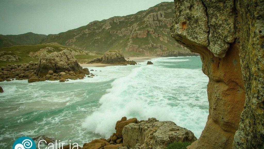 Panorámica de Praia da Pedrosa, A Coruña