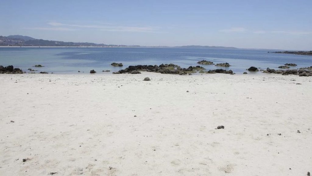 Panorámica de Praia da Perna do Prado, Pontevedra