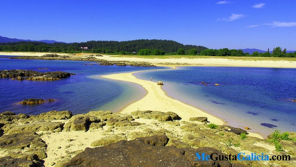 Playa da Retorta desde la arena, Boiro, A Coruña