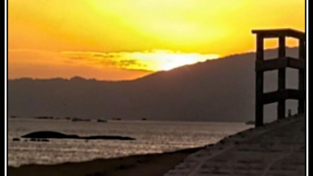 Vista del litoral en Praia da Retorta, Boiro