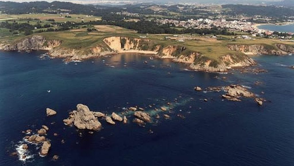 Panorámica de Praia da Ribada, A Coruña