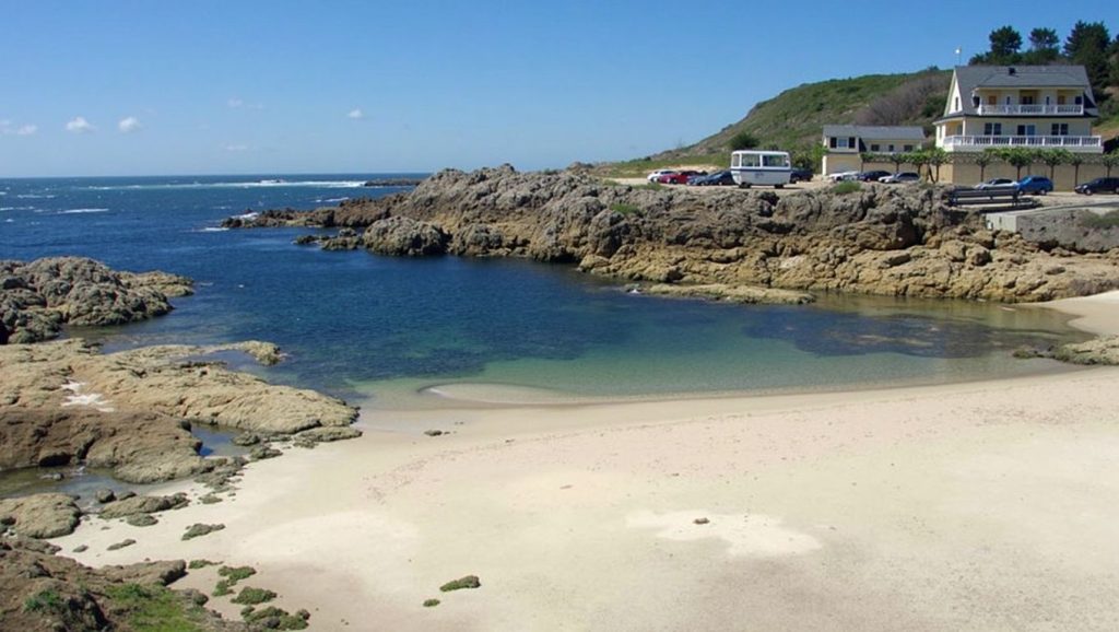 Aguas de Praia da Ribeira en A Guarda (Pontevedra)