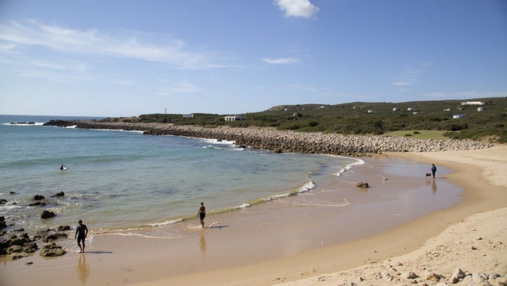 Arena fina en da Ribeira da Raposeira, Galicia, A Coruña