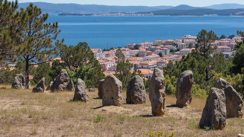 Acceso a Praia da Ribeira do Boqueiro desde el aparcamiento, Galicia