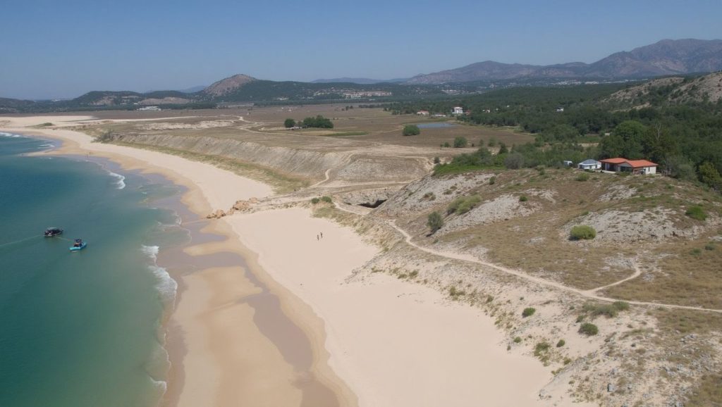 Textura de arena en da Ribeira do Boqueiro, Galicia, A Coruña
