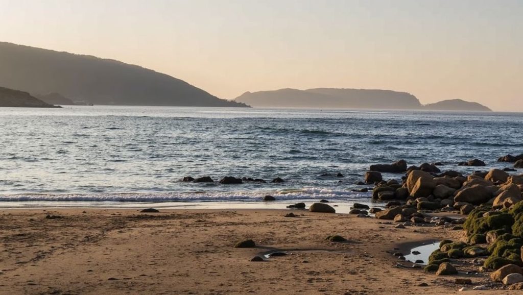 Playa da Romera en Galicia, A Coruña