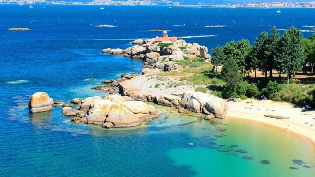 Panorámica de Praia da Ruda, Pontevedra