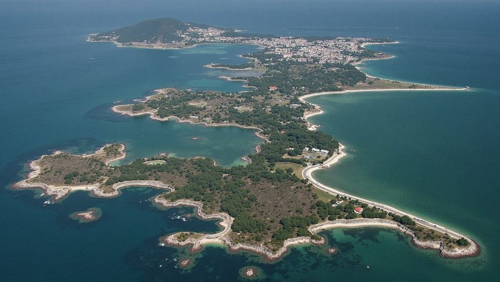 Aguas de Praia da Ruda en A Illa de Arousa (Pontevedra)