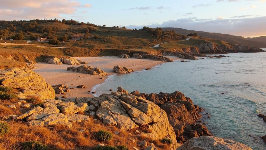 Panorámica de Praia da Salsa, A Coruña