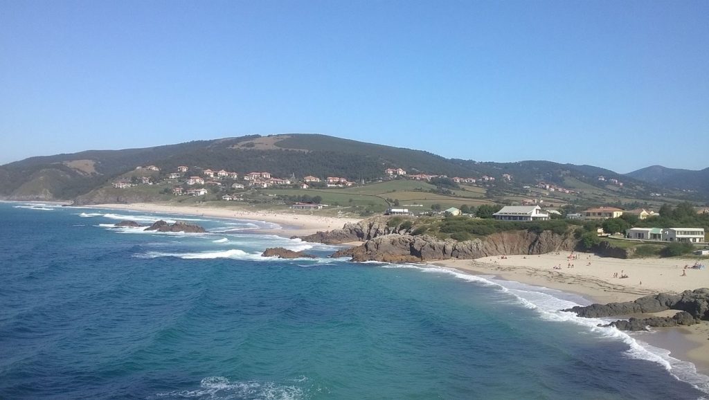 Entorno natural de Praia da Salsa en A Coruña