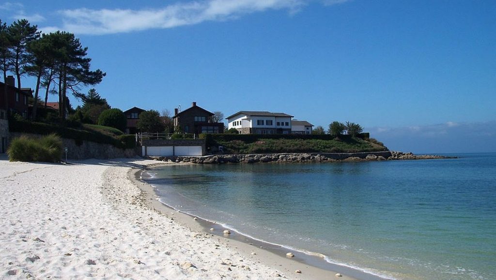 Praia da Sobreira en Vigo (Pontevedra)