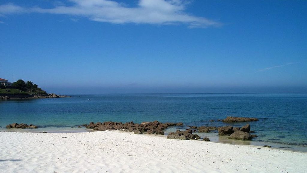 Entorno natural de Praia da Sobreira en Pontevedra