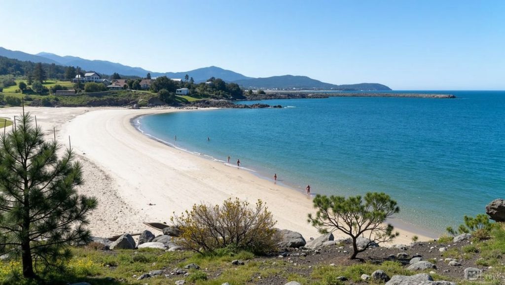 Entorno natural de Praia da Telleira en A Coruña